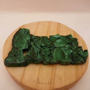 Plaque polie en malachite du Congo (RDC)