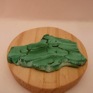 Plaque polie en malachite du Congo (RDC)