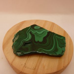 Plaque polie en malachite du Congo (RDC)