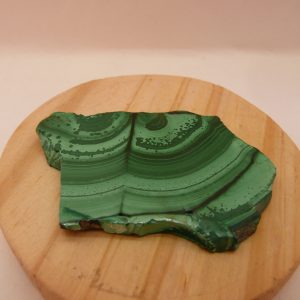 Plaque polie en malachite du Congo (RDC)