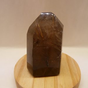 Quartz fumé avec rutile du Brésil
